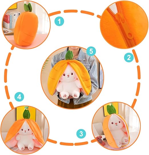 Carrot Bunny Plush