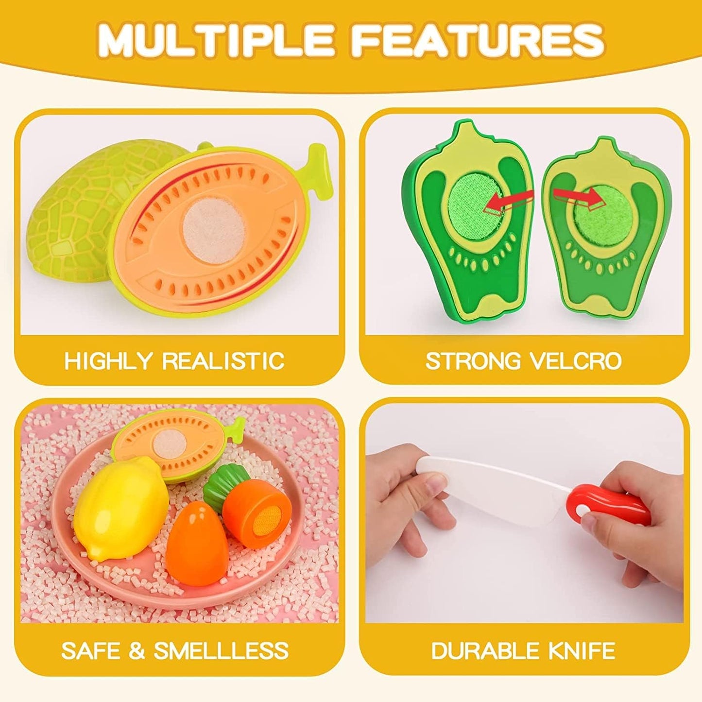 Educational Fruit & Vegetable Cutting Toy
