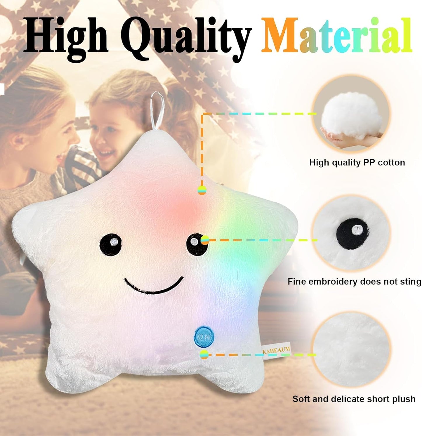 LED Star Pillow Plush