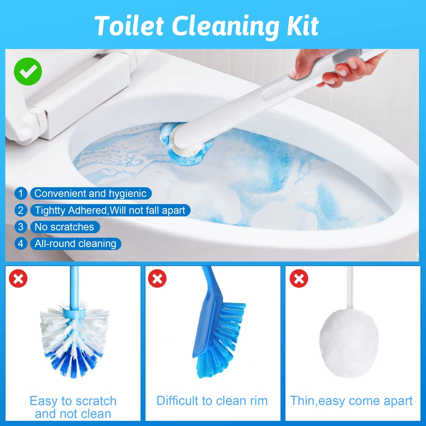 Disposable Toilet Cleaning Brush